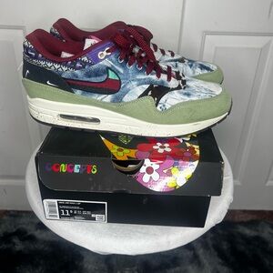 Nike Air Max 1 SP “Concepts” (oil green/multi-color-sail) Size 11.5 US